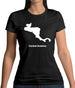 Central America Silhouette Womens T-Shirt