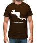 Central America Silhouette Mens T-Shirt