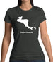 Central America Silhouette Womens T-Shirt