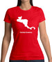 Central America Silhouette Womens T-Shirt