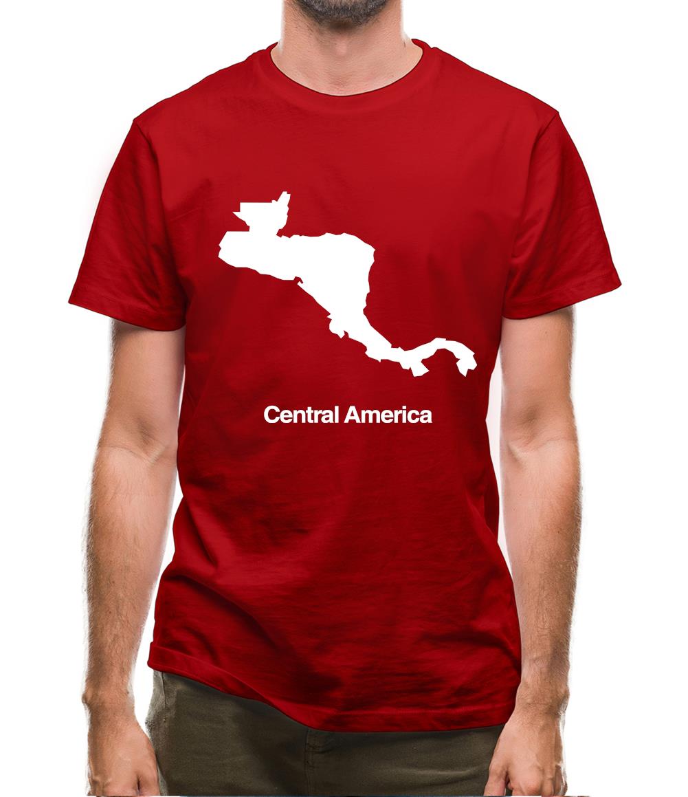 Central America Silhouette Mens T-Shirt