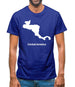 Central America Silhouette Mens T-Shirt