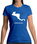 Central America Silhouette Womens T-Shirt