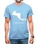 Central America Silhouette Mens T-Shirt