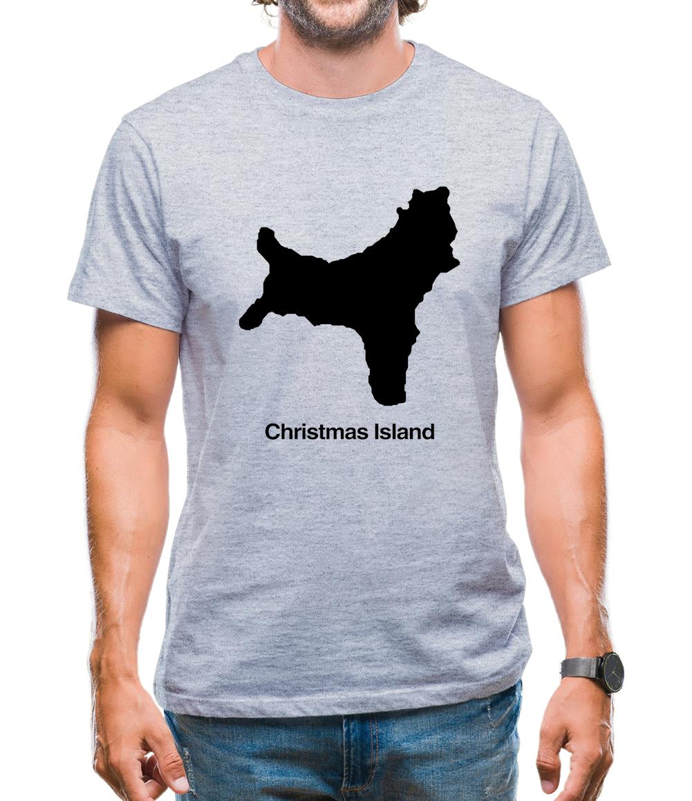 Christmas Island Silhouette Mens T-Shirt