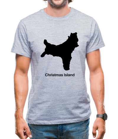 Christmas Island Silhouette Mens T-Shirt