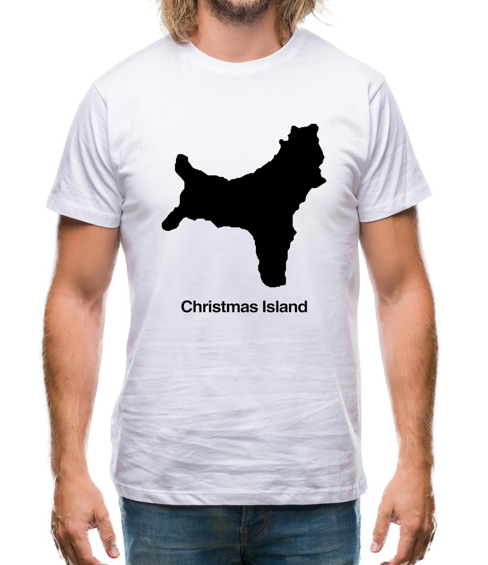 Christmas Island Silhouette Mens T-Shirt