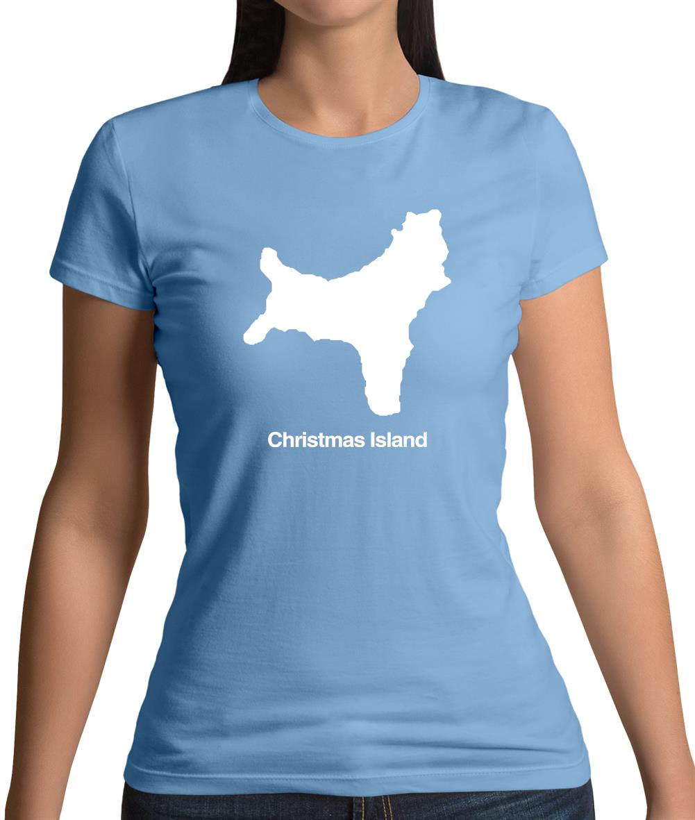 Christmas Island Silhouette Womens T-Shirt
