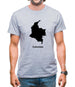 Colombia Silhouette Mens T-Shirt