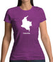 Colombia Silhouette Womens T-Shirt