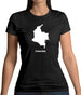 Colombia Silhouette Womens T-Shirt