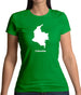 Colombia Silhouette Womens T-Shirt