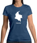 Colombia Silhouette Womens T-Shirt