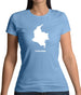 Colombia Silhouette Womens T-Shirt