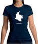 Colombia Silhouette Womens T-Shirt