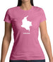 Colombia Silhouette Womens T-Shirt