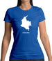 Colombia Silhouette Womens T-Shirt