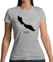 Curacao Silhouette Womens T-Shirt