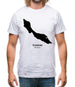 Curacao Silhouette Mens T-Shirt