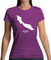 Curacao Silhouette Womens T-Shirt