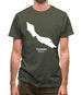 Curacao Silhouette Mens T-Shirt