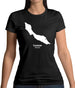 Curacao Silhouette Womens T-Shirt