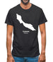 Curacao Silhouette Mens T-Shirt