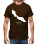 Curacao Silhouette Mens T-Shirt