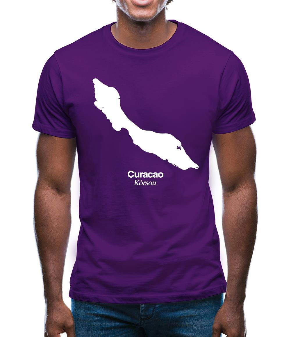 Curacao Silhouette Mens T-Shirt