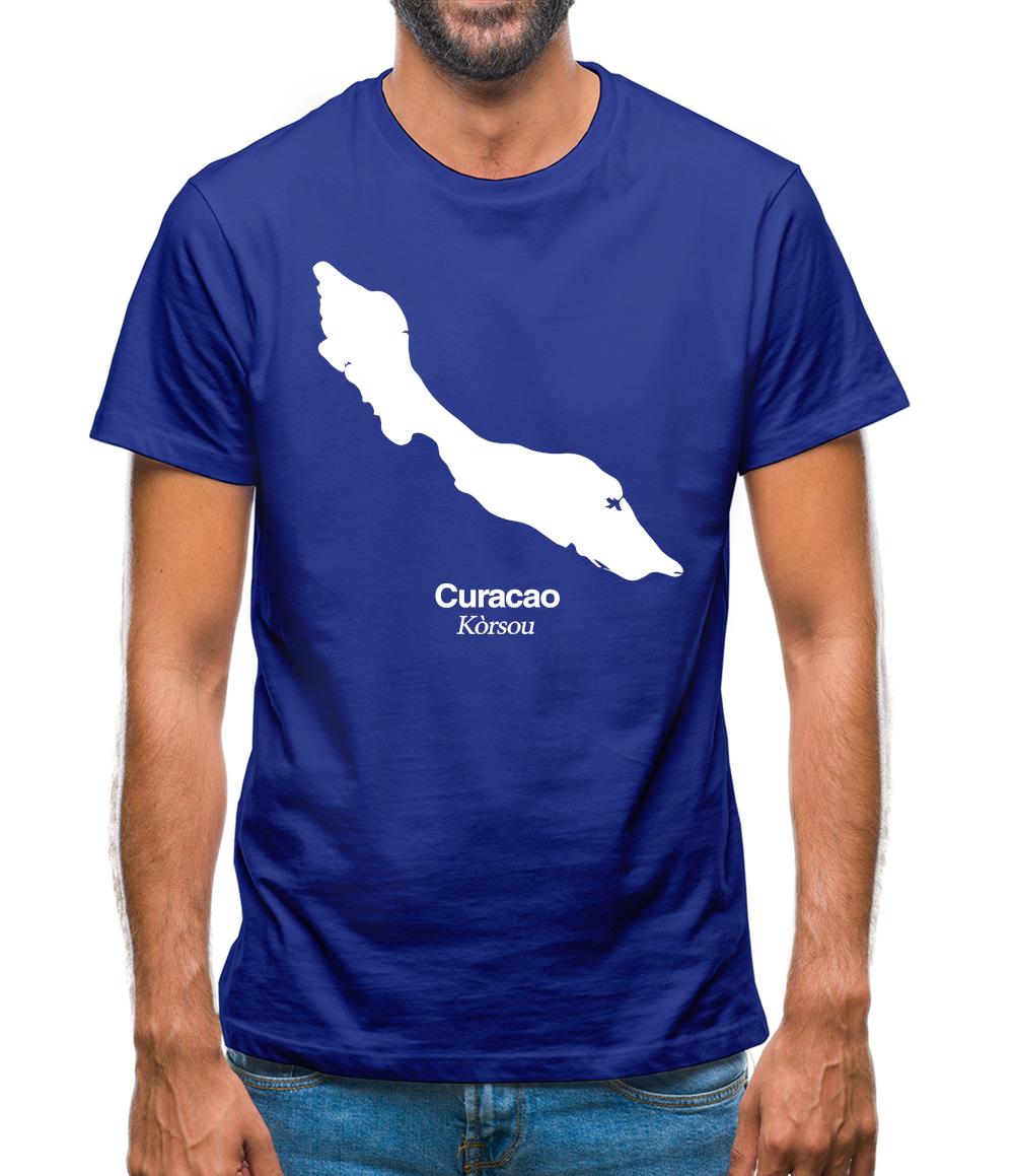 Curacao Silhouette Mens T-Shirt