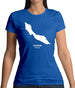 Curacao Silhouette Womens T-Shirt