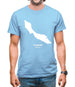 Curacao Silhouette Mens T-Shirt