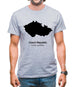 Czech Republic Silhouette Mens T-Shirt