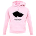 Czech Republic Silhouette unisex hoodie