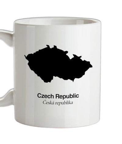 Czech Republic Silhouette Ceramic Mug