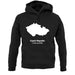 Czech Republic Silhouette unisex hoodie
