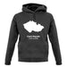 Czech Republic Silhouette unisex hoodie