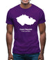 Czech Republic Silhouette Mens T-Shirt