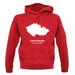 Czech Republic Silhouette unisex hoodie
