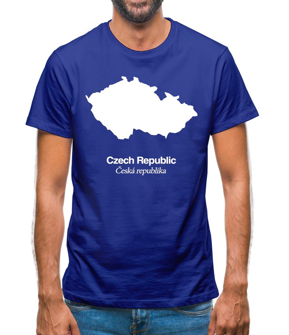 Czech Republic Silhouette Mens T-Shirt