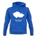 Czech Republic Silhouette unisex hoodie
