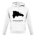 Dominican Republic Silhouette unisex hoodie