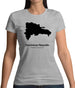 Dominican Republic Silhouette Womens T-Shirt