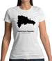 Dominican Republic Silhouette Womens T-Shirt