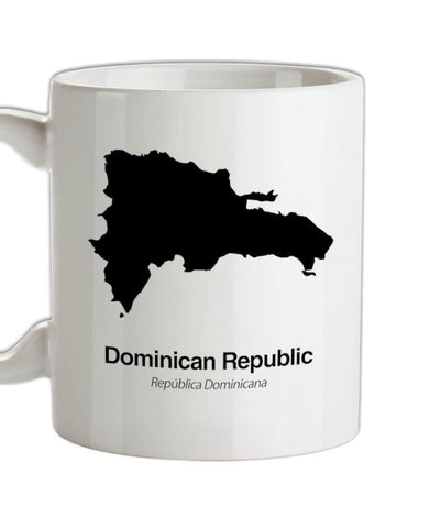 Dominican Republic Silhouette Ceramic Mug