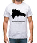 Dominican Republic Silhouette Mens T-Shirt