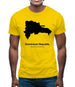 Dominican Republic Silhouette Mens T-Shirt