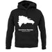 Dominican Republic Silhouette unisex hoodie