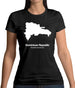 Dominican Republic Silhouette Womens T-Shirt