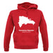 Dominican Republic Silhouette unisex hoodie